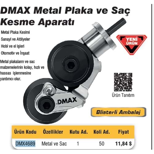 METAL PLAKA VE SAC KESME APARATI DMAX 4689