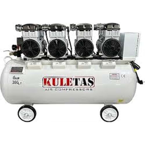 KOMPRESÖR MAKINESI 200 LT 6 HP SESSIZ YAGSIZ KULETAS