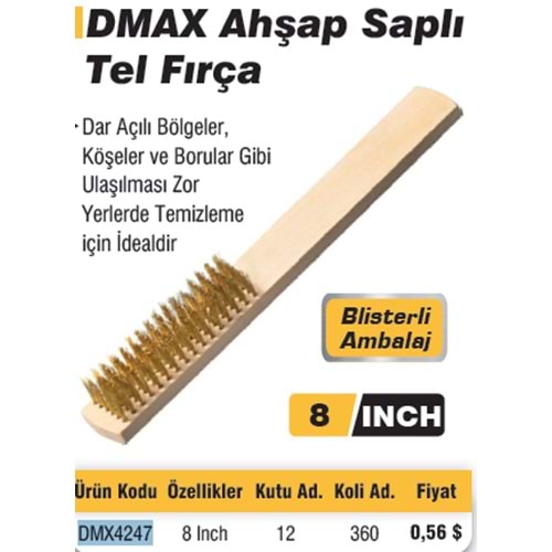 AHSAP SAPLI TEL FIRÇA DMAX 4247