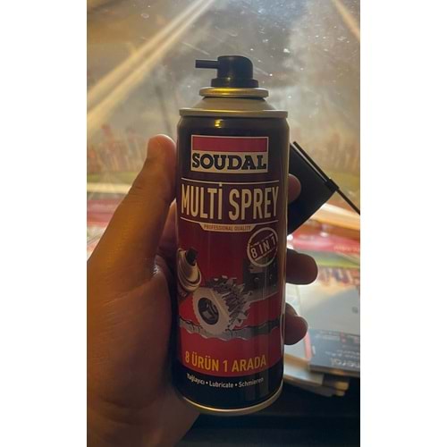 MULTI SPREY 8 ÜRÜN 1 ARADA YAGLAYICI -PAS SÖKÜCÜ 200ML SOUDAL