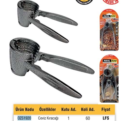 FINDIK-CEVIZ KIRACAGI (PENSE TIP) REAL ÖZS 1920