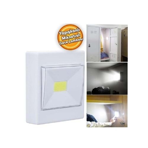 YAPISKANLI KARE DUVAR LAMBASI KLAUS KE47708 1W