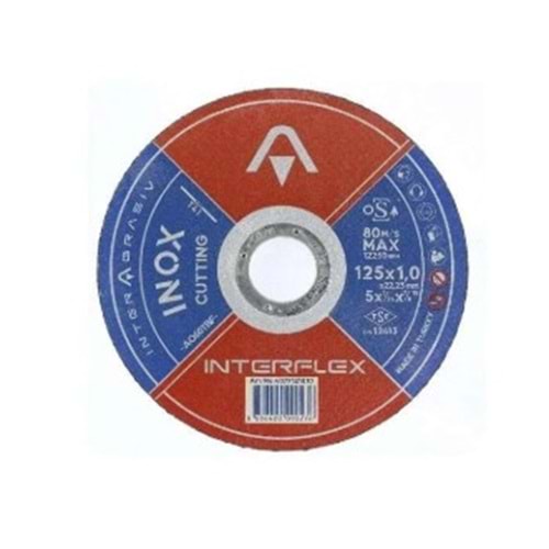 METAL KESME TASI 125*1 INOX INTERFLEX