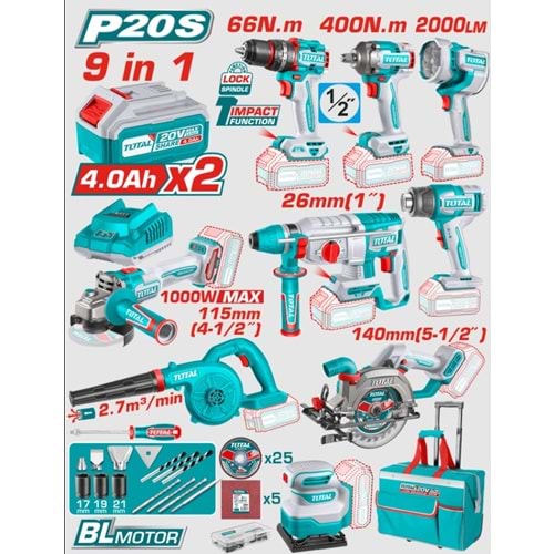 AKÜLÜ SET TOTAL 9 LU MULTISET TOSLI250381