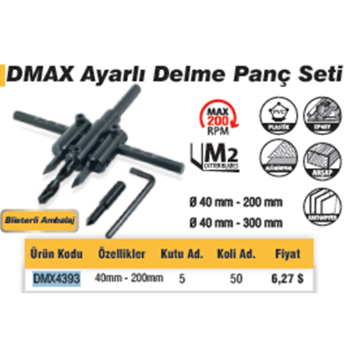 PANÇ DELME SETI AYARLI DMAX4393