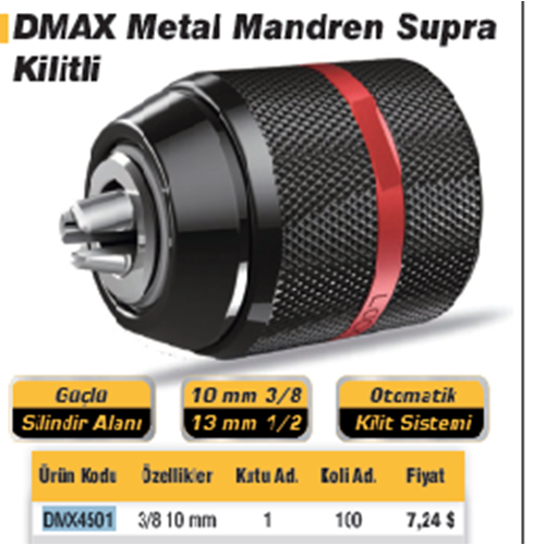 MANDREN MATKAP SUPRA 3/8 10 mm DMAX 4501