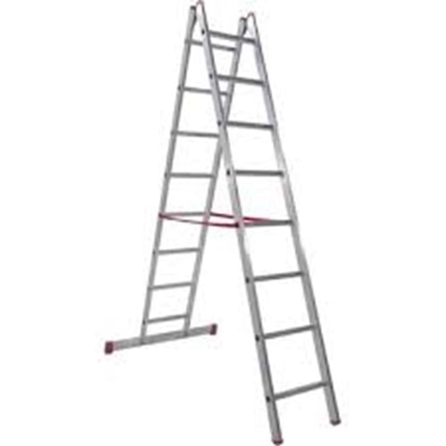 ALÜMINYUM MERDIVEN 2*2,5 =5 MT + 1MT =6 A TIPI