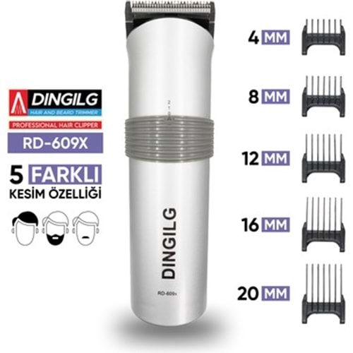 DINGILG RD-609X TRAS MAKINESI SARJLI SAÇ-SAKAL