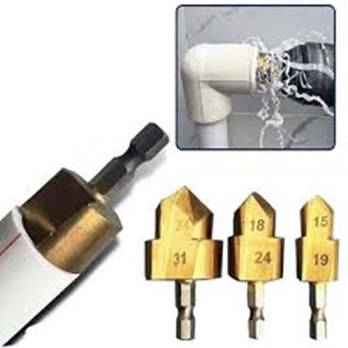 HAVSA MATKAP UCU SETI 3 PARÇA DMAX4760 (Boru Genisletme Ve Delme Ucu Seti)