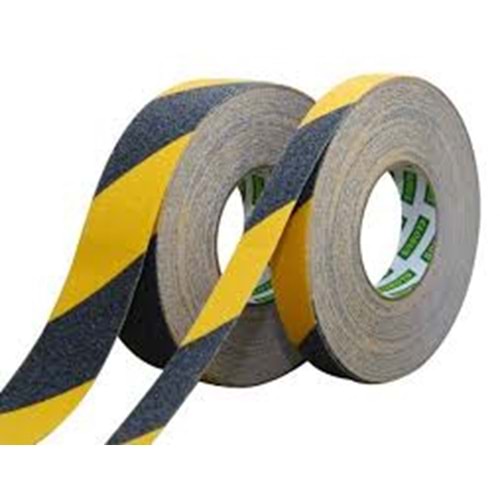 KAYDIRMAZLIK BANDI SARI/SIYAH 25*25 GLOBUS