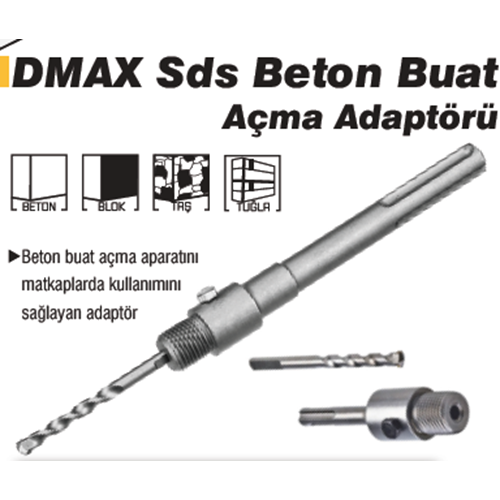 SDS PLUS PANÇ ADAPTÖRÜ buat açma ucu içi 400mm DMAX-4354