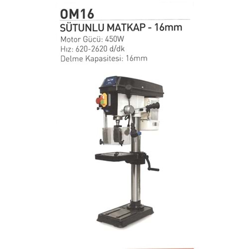 SÜTUNLU MATKAP M16 16mm FACTOR