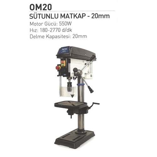 SÜTUNLU MATKAP M20 20mm FACTOR