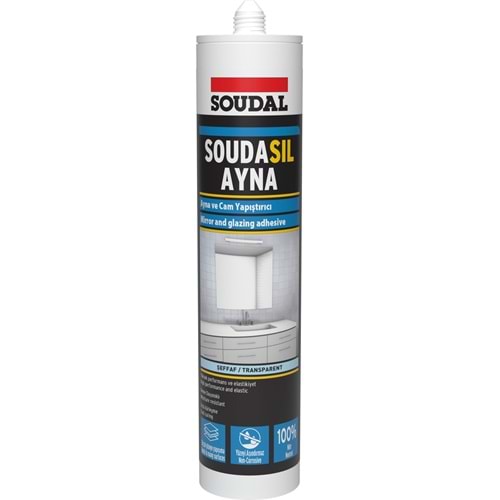 AYNA SILIKONU 280 GR TRANSPARENT SOUDAL