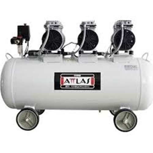 ATTLAS KOMPRESÖR MAKINESI 100 LTSESSIZ MONOFAZE 3.0HP SC 30100J