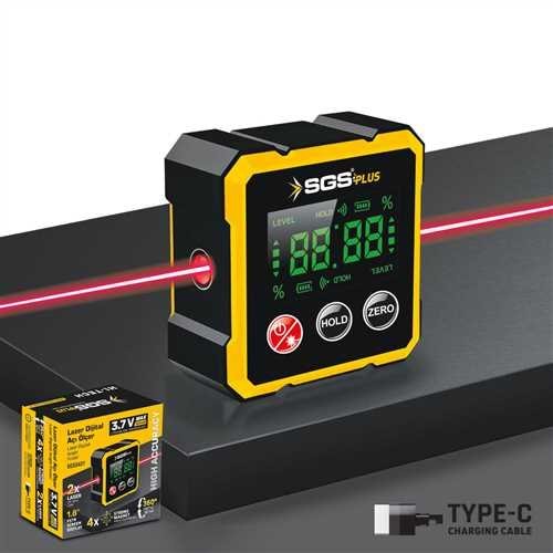 SGS LAZER DIJITAL AÇI ÖLÇER MIKNATISLI SGS5431