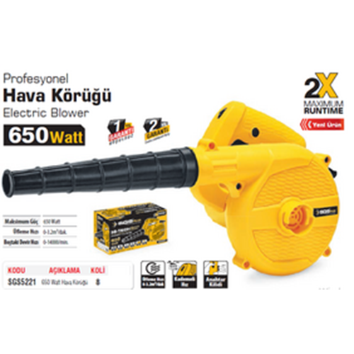 SGS HAVA KÖRÜGÜ 650 W ATS S5221 üfleme
