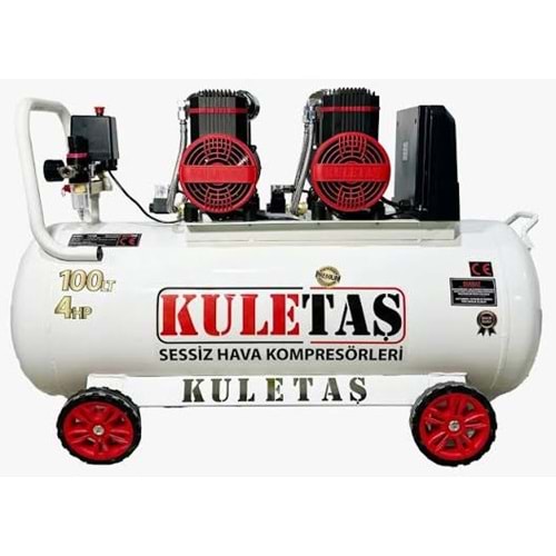 KOMPRESÖR MAKINESI 100 LT 4 HP SESSIZ YAGSIZ KULETAS