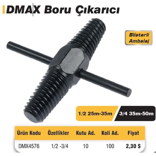 BORU ÇIKARICI 1/2 - 3/4 DMAX 4576