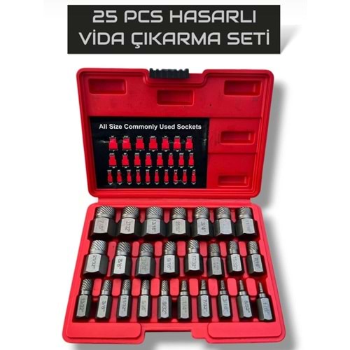 HASARLI VIDA ÇIKARTMA SETI 25 PARÇA