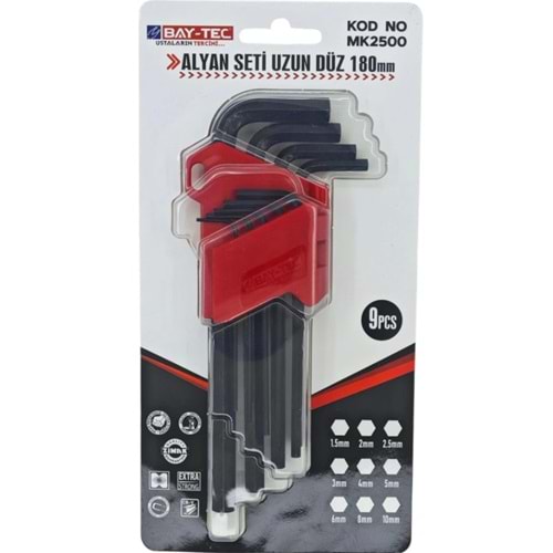 BAY-TEC DÜZ UZUN ALYAN SETI 180 MM MK2500