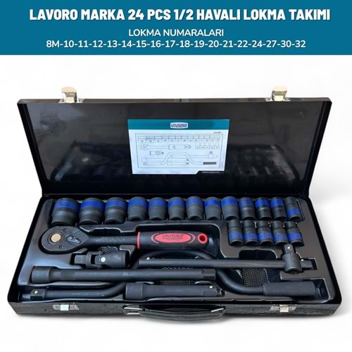LOKMA TAKIMI SIYAH HAVALI 24 PARÇA 1/2