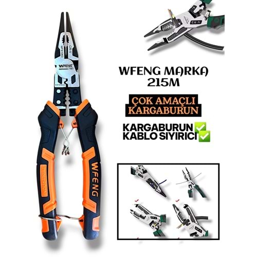ÇOK AMAÇLI KARGA BURUN 215 MM WFENG KALITE