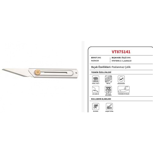 MAKET BIÇAGI METAL ÖZEL AMAÇLI AHSAP KESME VIP-TEC VT875141