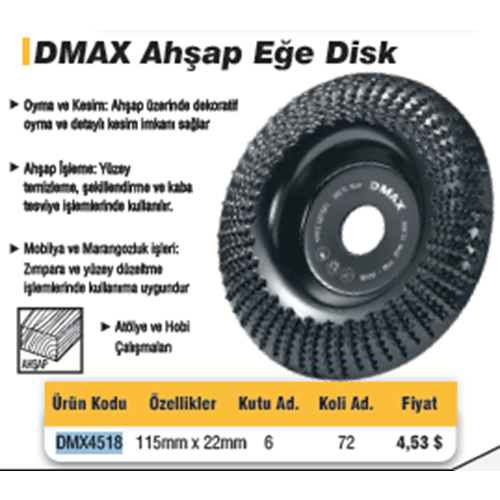 AHSAP EGE DISKI DMAX 4518