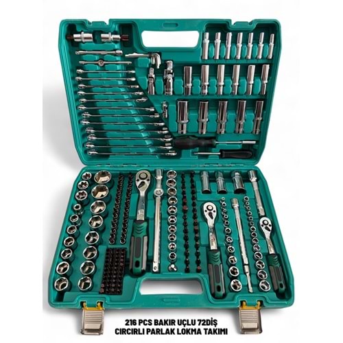 LOKMA TAKIMI 216 PARÇA 72 DIS ORJINAL TORX LOKMA SETI
