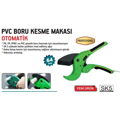 PVC BORU KESME MAKASI PROFESYONEL 64 MM- 0061 CMC