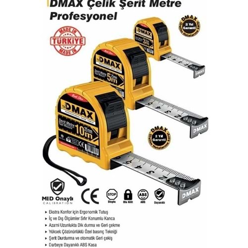 SERIT METRE 10 MT 25 MM DMAX DMX4748