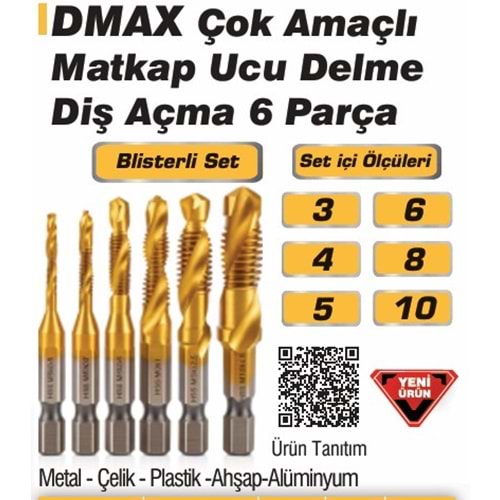 MATKAP UCU DELME VE DIS AÇMA SETI DMAX DMX4764