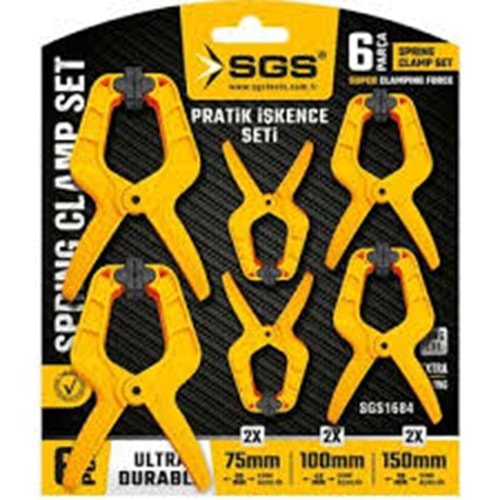 SGS ISKENCE SETI 6 PARÇA 75MM-100MM-150MM SGS1684
