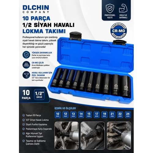 HAVALI DERIN LOKMA TAKIMI 10 PARÇA 1/2 DLCHIN