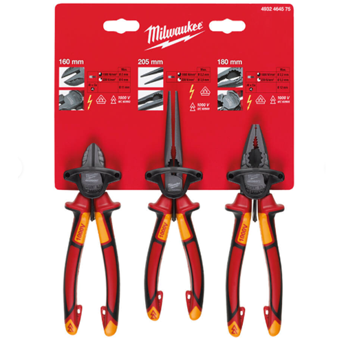 MILWAUKEE PENSE SETI 3 parça VDE T4932464575