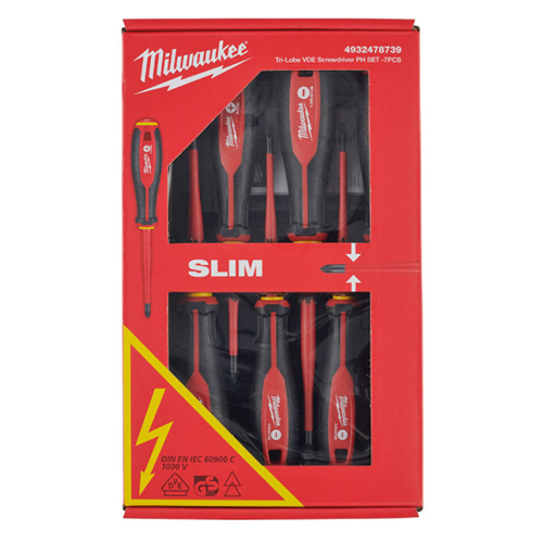 MILWAUKEE TORNAVIDA SETI PH 7 parça T4932478739