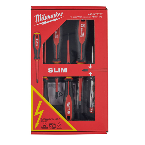 MILWAUKEE TORNAVIDA SETI 5 parça TRI-LOBE VDE T4932478737