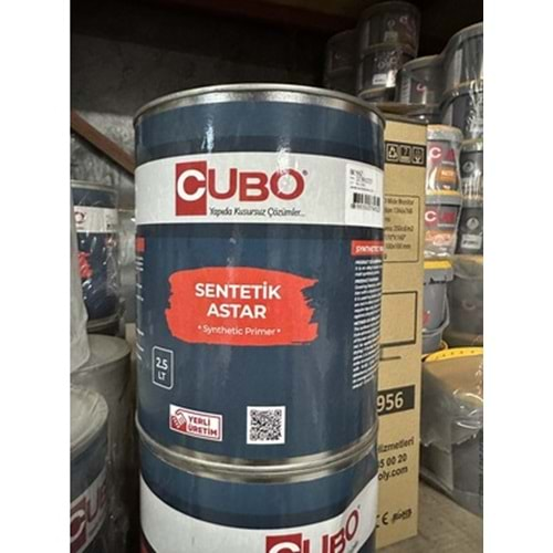 CUBO Sentetik Astar Boyası Beyaz 2,5 Lt Cubo