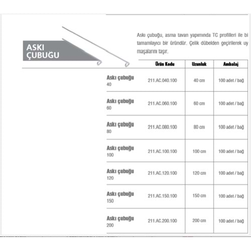 ALÇI ASKI TELİ 80 LİK