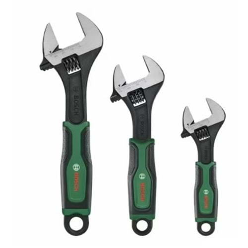 BOSCH YESIL Ingiliz Anahtari Seti 3 Parça Kurbagacik Anahtar Seti