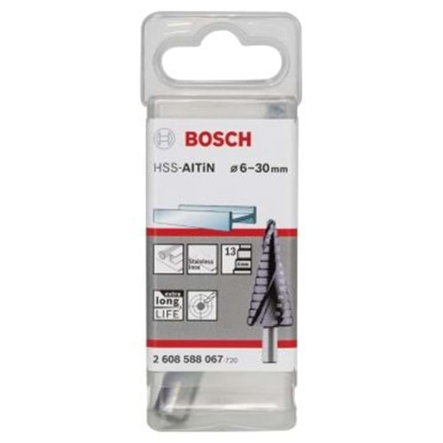 BOSCH HSS-AlTiN 13 Kademeli Matkap Ucu 6-30 mm