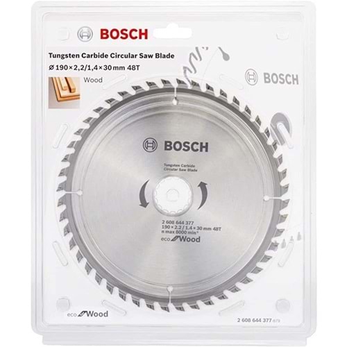 BOSCH DAIRE TESTERE BIÇAGI AHSAP ECOW 190*30mm 48 DE