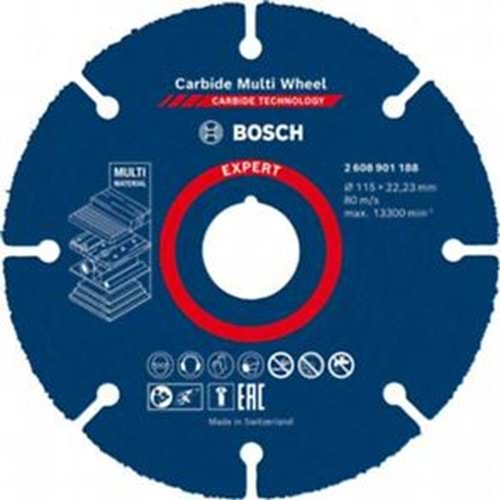 BOSCH KESME DISKI ÇOKLU MALZEME EXP CMW 115 mm