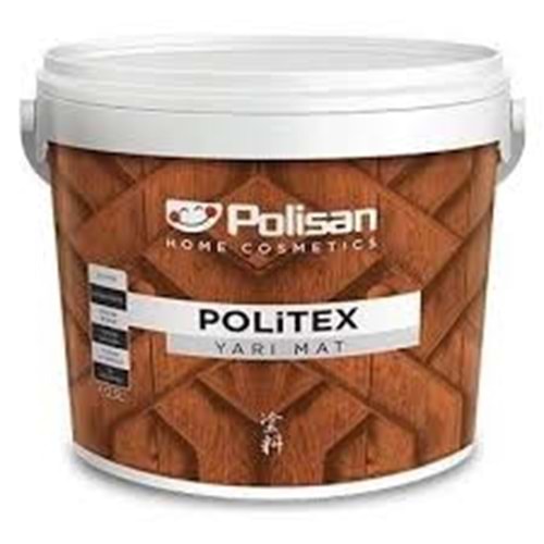 POLISAN DEKO. AHSAP KOROYUCU SU BAZLI YARI MAT POLITEX 2,5 LT