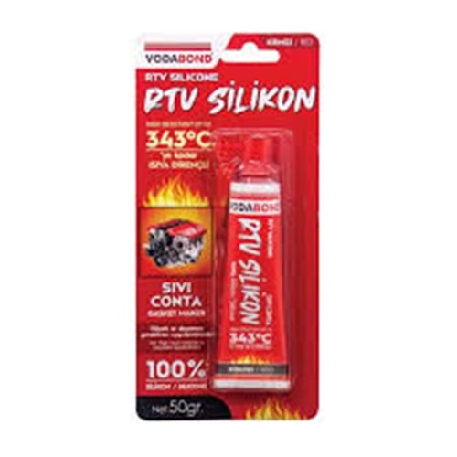 ISI SILIKONU KIRMIZI 50 GR RTV