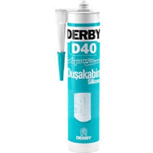 DERBY D40 DUSAKABIN SILIKONU BEYAZ 320 GR