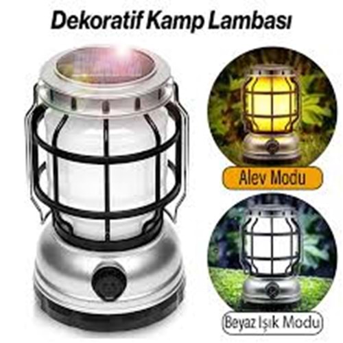 KLAUS GÜNES PANELLI DEKORATIF KAMP FENERI 2W 1200MAH