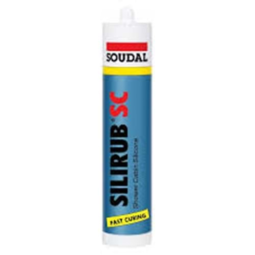 SİLİKON 280 ML ŞEFFAF DUŞAKABİN SILIRUB SC SOUDAL