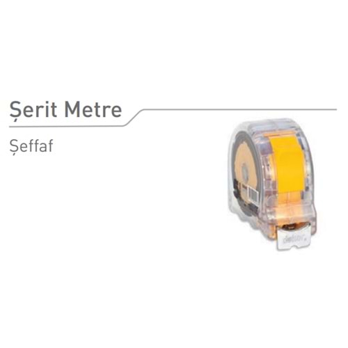 ŞERİT METRE DEKOR ŞEFFAF 3*16mm KOD 406